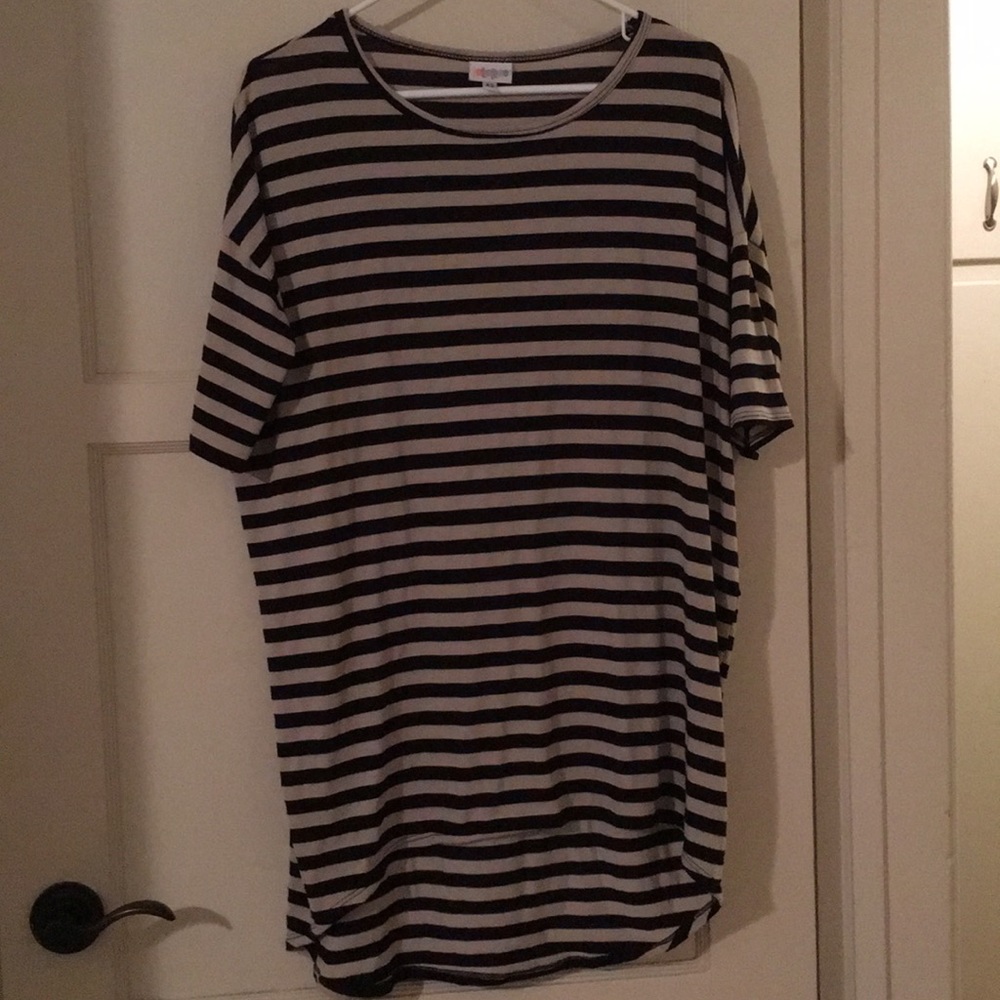 Black and Tan Striped Irma by LulaRoe